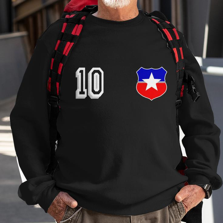 Chile Soccer La Roja Jersey Number Sweatshirt Gifts for Old Men