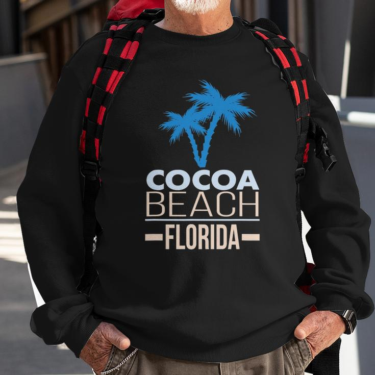 Cocoa Beach Florida Palm Tree Sweatshirt Gifts for Old Men