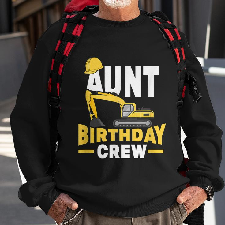 Construction Birthday Party Digger Aunt Birthday Crew Graphic Design Printed Casual Daily Basic Sweatshirt Gifts for Old Men
