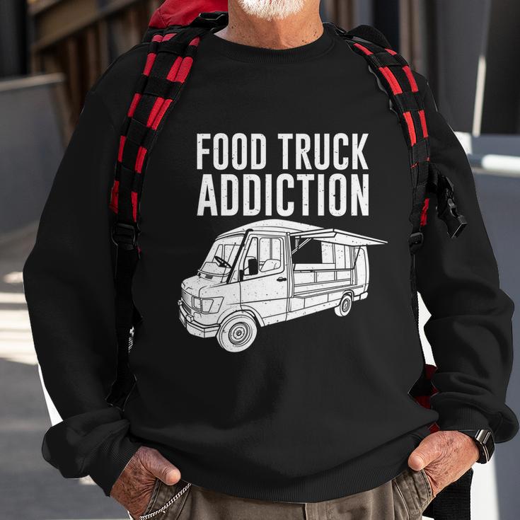 Cool Food Truck Gift Funny Food Truck Addiction Gift Sweatshirt Gifts for Old Men