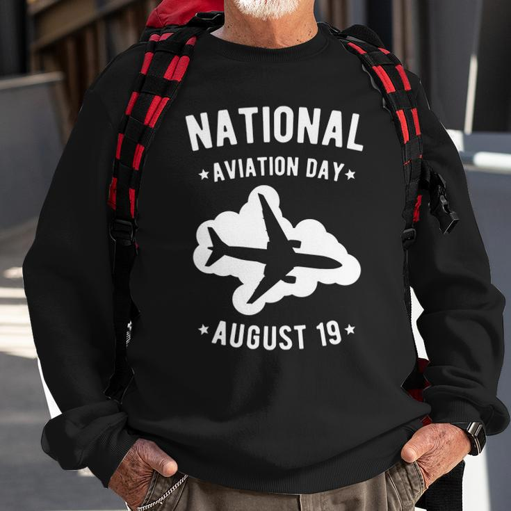 Cool Public Holidays Shirt - Flight Airplane Print Tee Gift Sweatshirt Gifts for Old Men