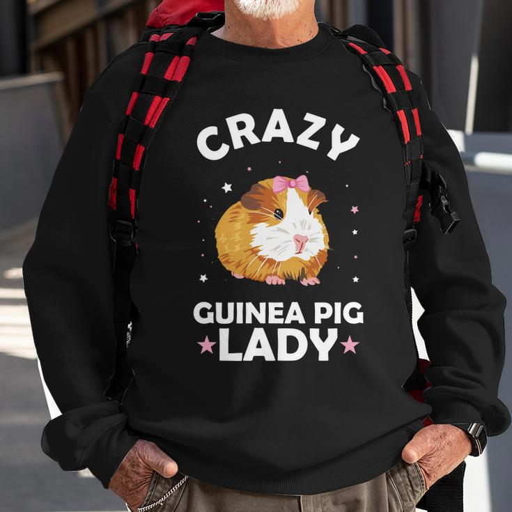 Crazy Guinea Pig Lady Sweatshirt Gifts for Old Men