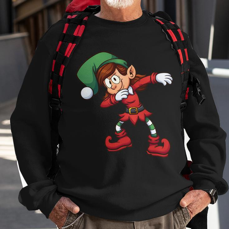Dabbing Elf Cute Funny Christmas Tshirt Sweatshirt Gifts for Old Men