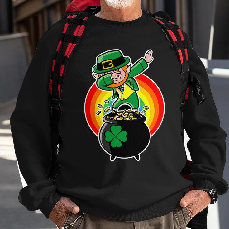 Dabbing Leprechaun Funny Irish Dab St Patricks Day Tshirt Sweatshirt Gifts for Old Men