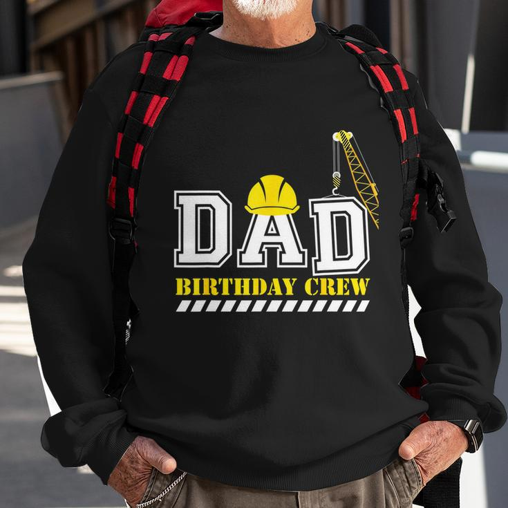 Dad Birthday Crew Construction Birthday Party Graphic Design Printed Casual Daily Basic Sweatshirt Gifts for Old Men
