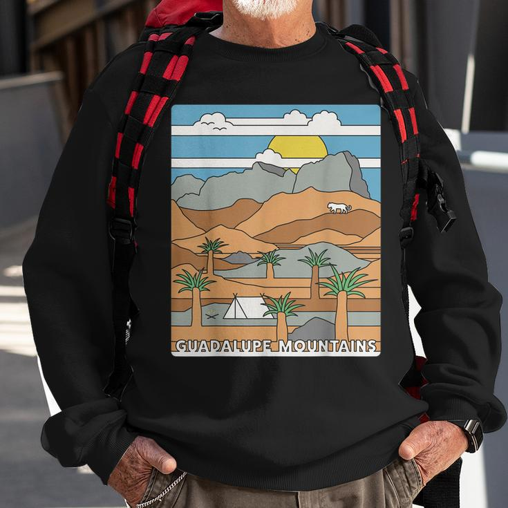 Daytime El Capitan Guadalupe Mountains National Park Texas Sweatshirt Gifts for Old Men
