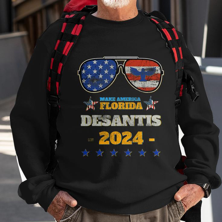 Desantis 2024 Lets Go Brandon 4Th Of July Sweatshirt Gifts for Old Men