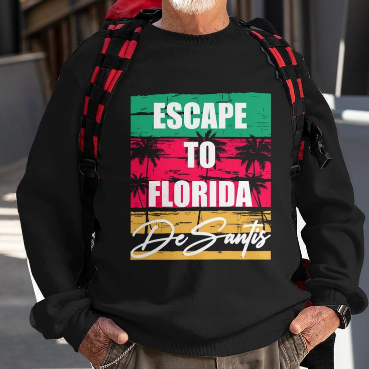 Desantis Escape To Florida Gift Sweatshirt Gifts for Old Men