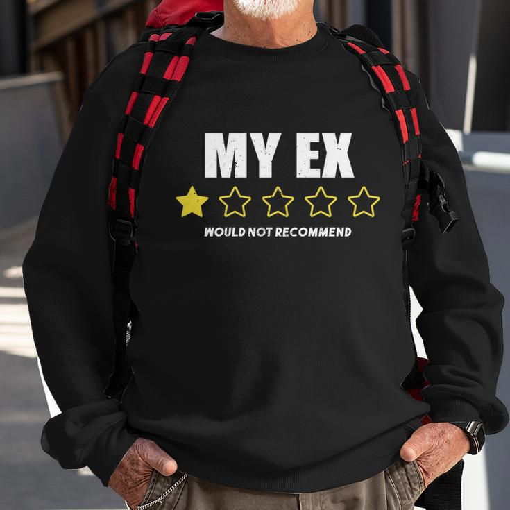 Divorce Gift For Men And Women Adult Humor My Ex Bad Review Gift Sweatshirt Gifts for Old Men