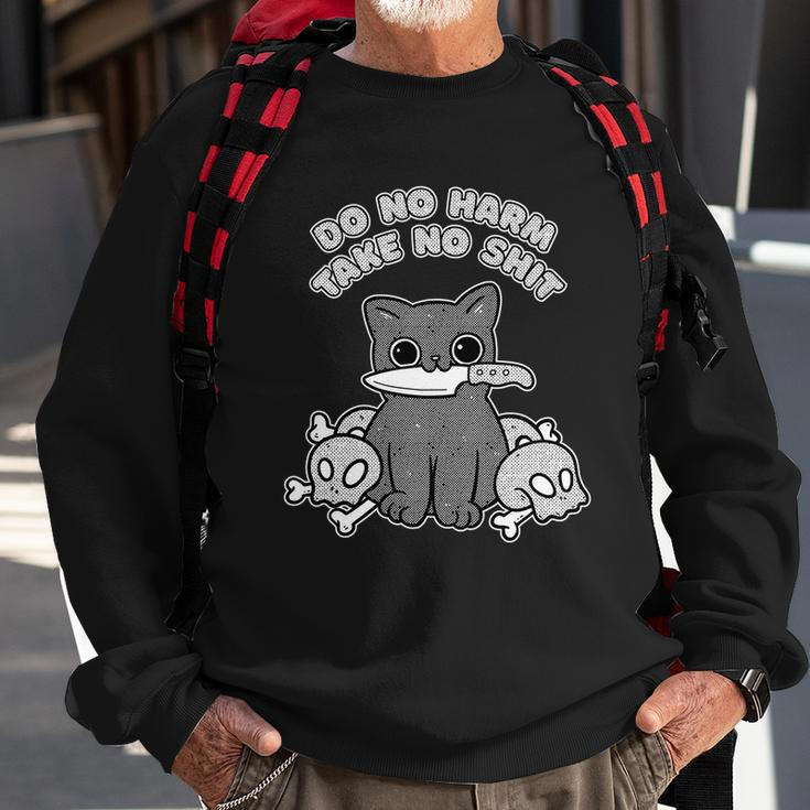 Do No Harm Take No Shit Sweatshirt Gifts for Old Men
