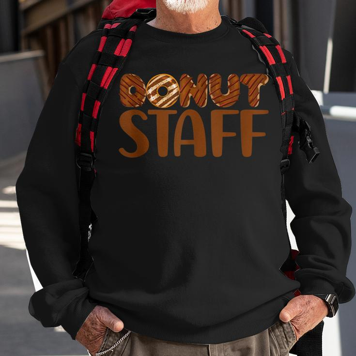 Donut Staff Doughnut Maker Baker Chef Chocolate Donut Lover Sweatshirt Gifts for Old Men