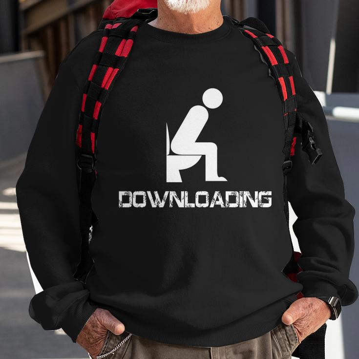 Downloading Poop Toilet Tshirt Sweatshirt Gifts for Old Men