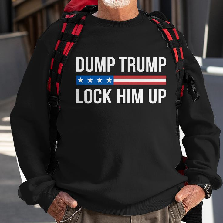 Dump Trump Gift Lock Him Up Gift Sweatshirt Gifts for Old Men