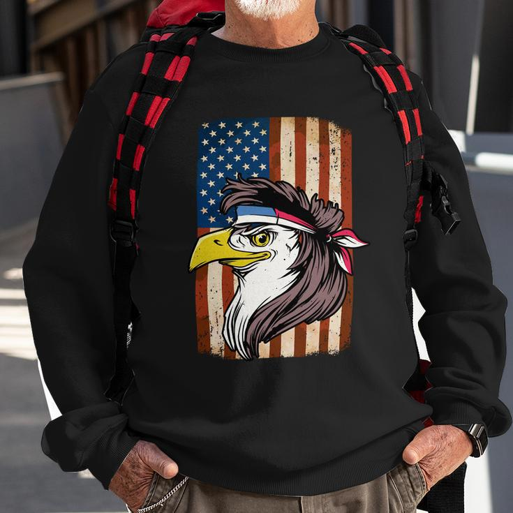Eagle Mullet Usa American Flag Merica 4Th Of July Meaningful Gift V2 Sweatshirt Gifts for Old Men