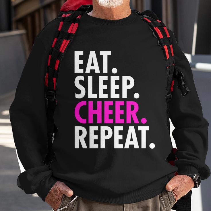 Eat Sleep Cheer Repeat Cheerleading Girls Women Gift Cute Great Gift Sweatshirt Gifts for Old Men