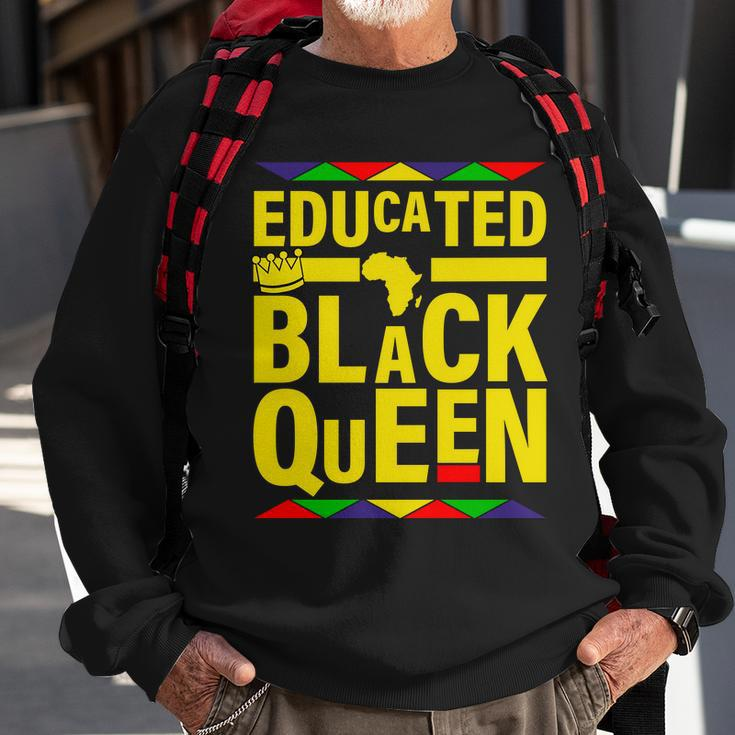 Educated Black Queen Tshirt Sweatshirt Gifts for Old Men