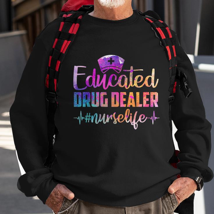 Educated Drug Dealer Nurse Life Funny Nurse Heart Beat Million Nurse March Tshirt Sweatshirt Gifts for Old Men