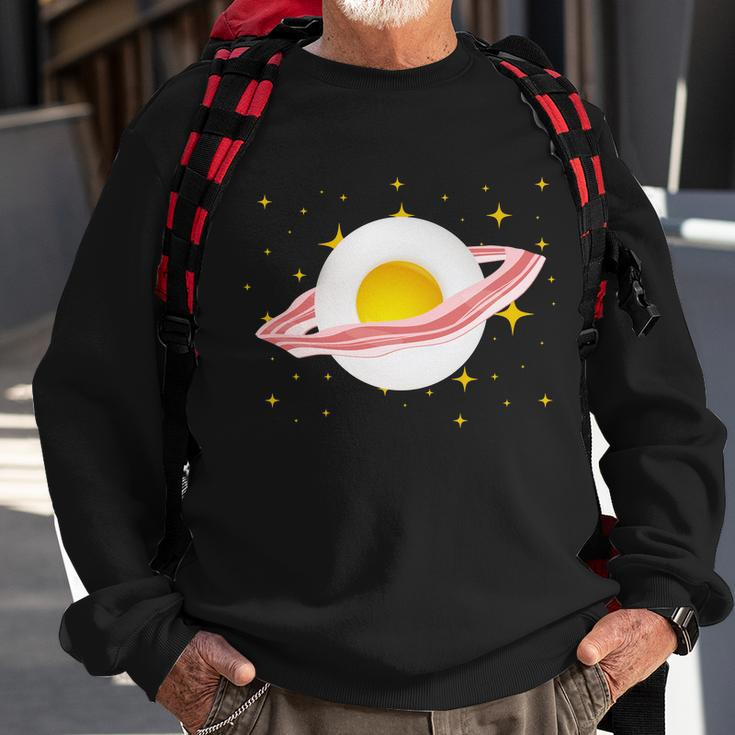 Egg Bacon Planet Sweatshirt Gifts for Old Men