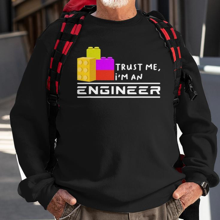 Engineer Kids Children Toy Big Building Blocks Build Builder Sweatshirt Gifts for Old Men