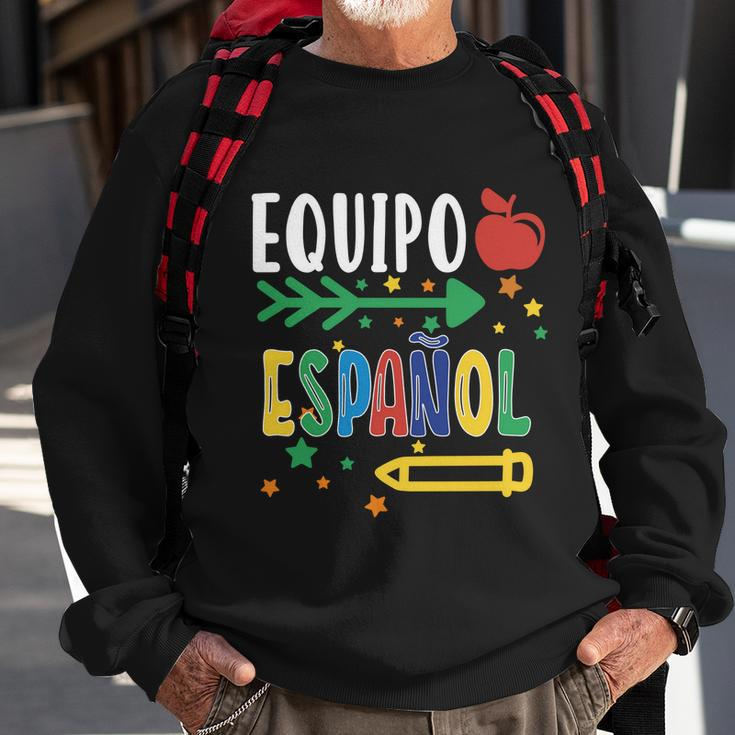 Equipo Espanol Spanish Teacher Regalo Para Maestra Gift Sweatshirt Gifts for Old Men