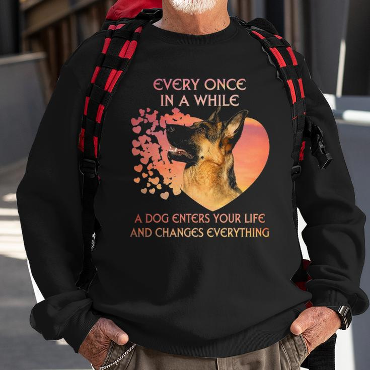Every Once In A While A Dutch Shepherd Enters You Life Sweatshirt Gifts for Old Men