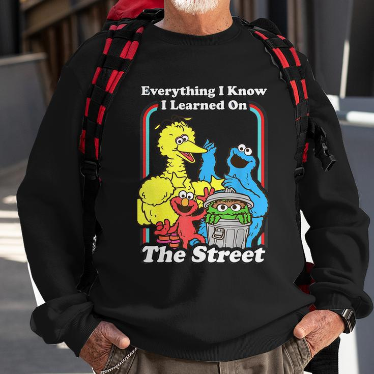 Everything I Know I Learned On The Streets V3 Sweatshirt Gifts for Old Men