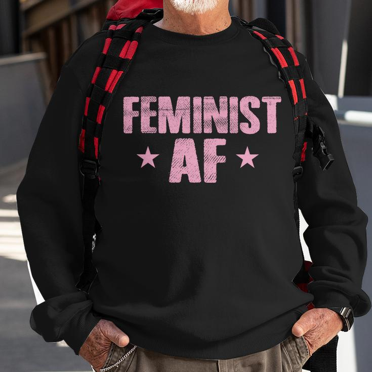 Feminist Af V2 Sweatshirt Gifts for Old Men
