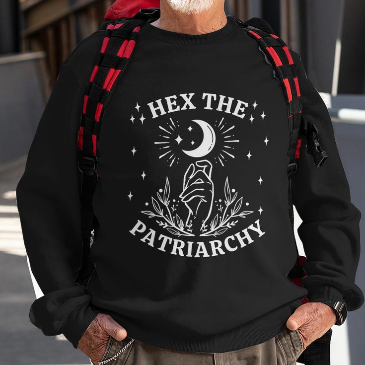 Feminist Witch Hex The Patriarchy Sweatshirt Gifts for Old Men