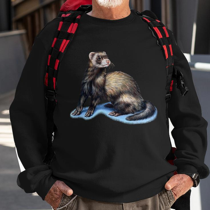 Ferret Wildlife Sweatshirt Gifts for Old Men