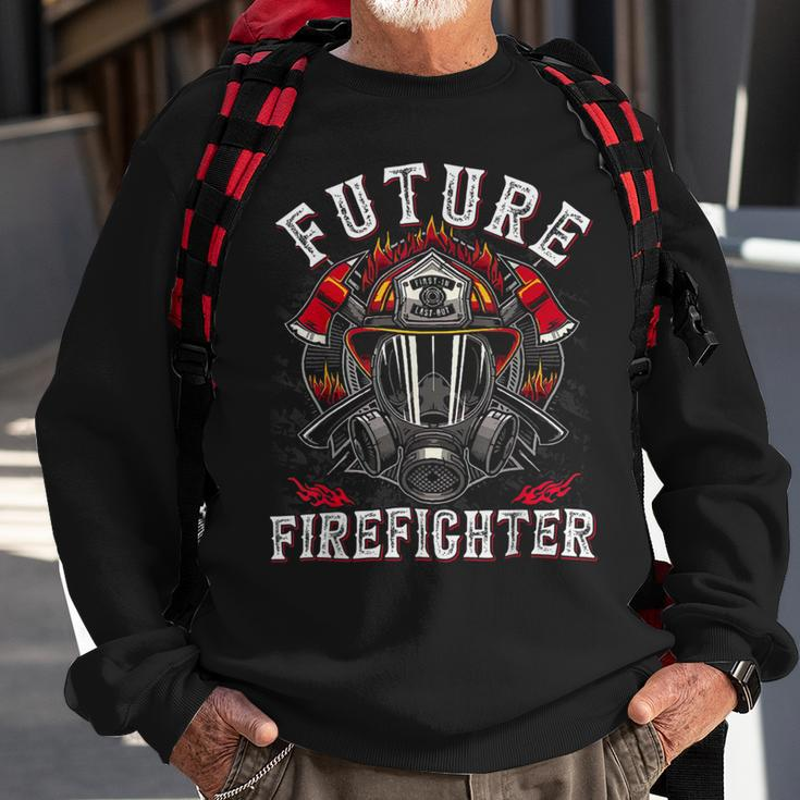 Firefighter Future Firefighter Thin Red Line Firefighting Sweatshirt Gifts for Old Men