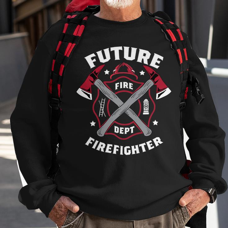 Firefighter Future Firefighter Volunteer Firefighter V2 Sweatshirt Gifts for Old Men
