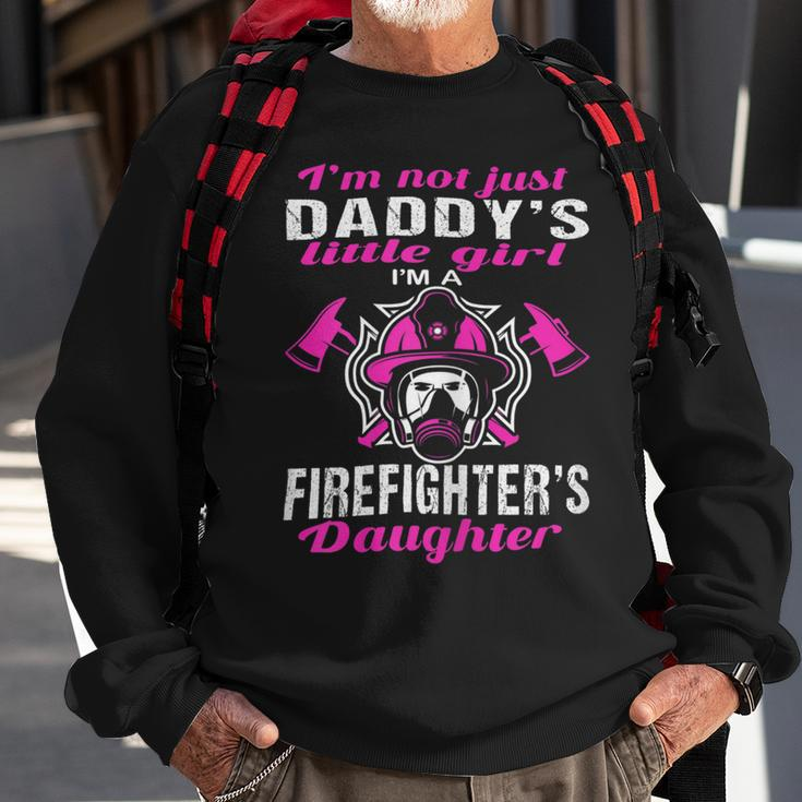 Firefighter Proud Daughter Of Firefighter Dad Funny Firemans Girl Sweatshirt Gifts for Old Men