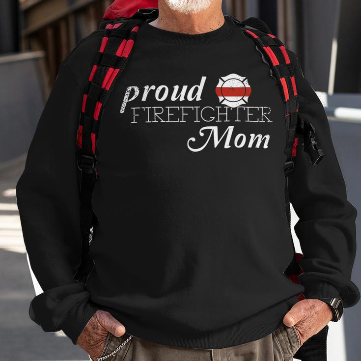 Firefighter Proud Firefighter Mom FirefighterHero Thin Red Line Sweatshirt Gifts for Old Men