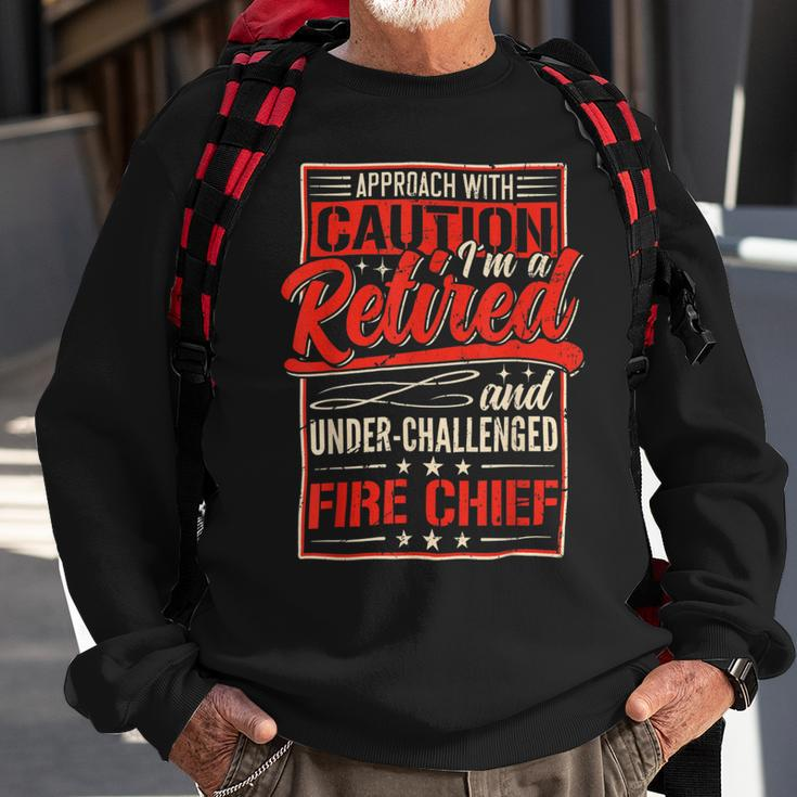 Firefighter Retired Fire Chief Firefighter Retirement 2022 Dad Grandpa V2 Sweatshirt Gifts for Old Men