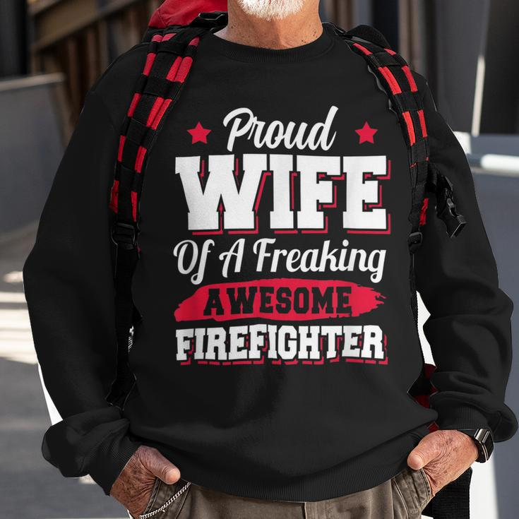 Firefighter Volunteer Fireman Firefighter Wife V2 Sweatshirt Gifts for Old Men