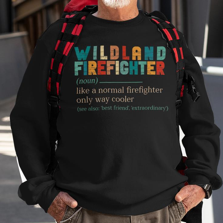 Firefighter Wildland Fire Rescue Department Funny Wildland Firefighter V3 Sweatshirt Gifts for Old Men