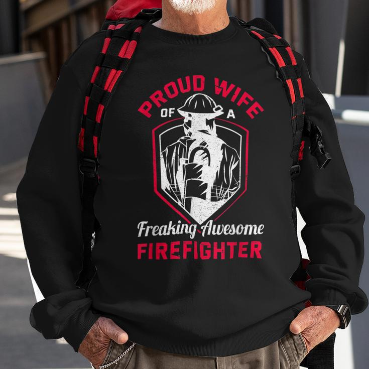 Firefighter Wildland Fireman Volunteer Firefighter Wife Fire Department V3 Sweatshirt Gifts for Old Men