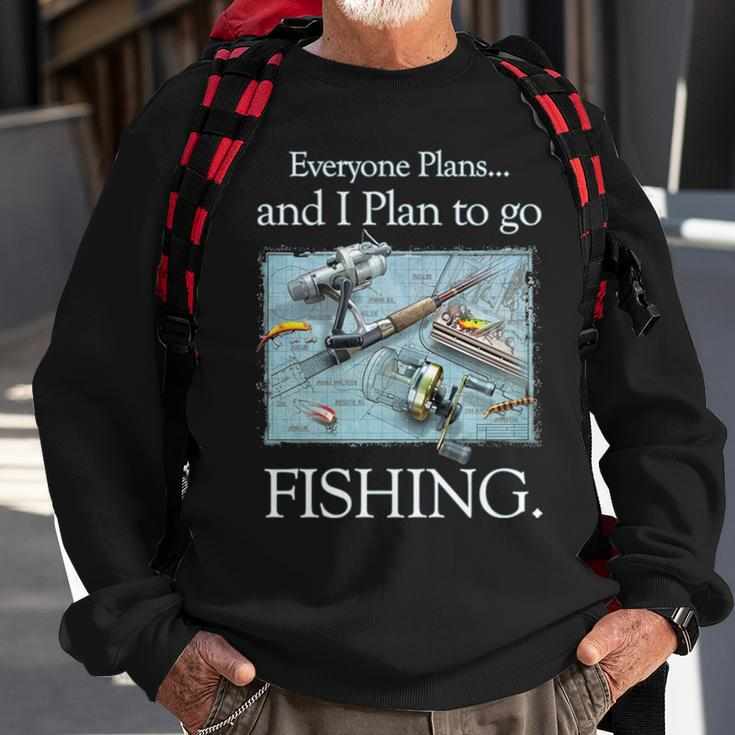 Fishing Plan To Fish Sweatshirt Gifts for Old Men