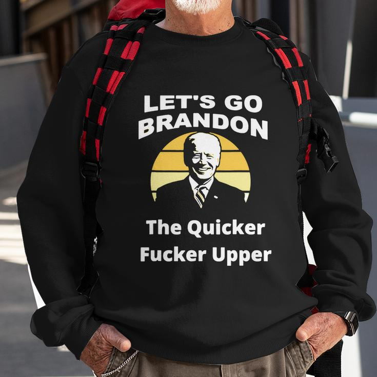 Fjb Lets Go Brandon Let Go Brandon Fjb Funny American Flag Brandon Flag Anti Biden Sweatshirt Gifts for Old Men