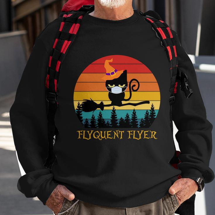 Flyquent Flyer Cat Halloween Quote Sweatshirt Gifts for Old Men