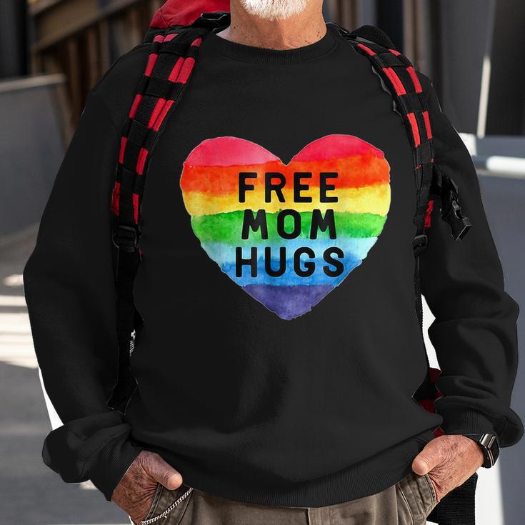 Free Mom Hugs Free Mom Hugs Inclusive Pride Lgbtqia Sweatshirt Gifts for Old Men