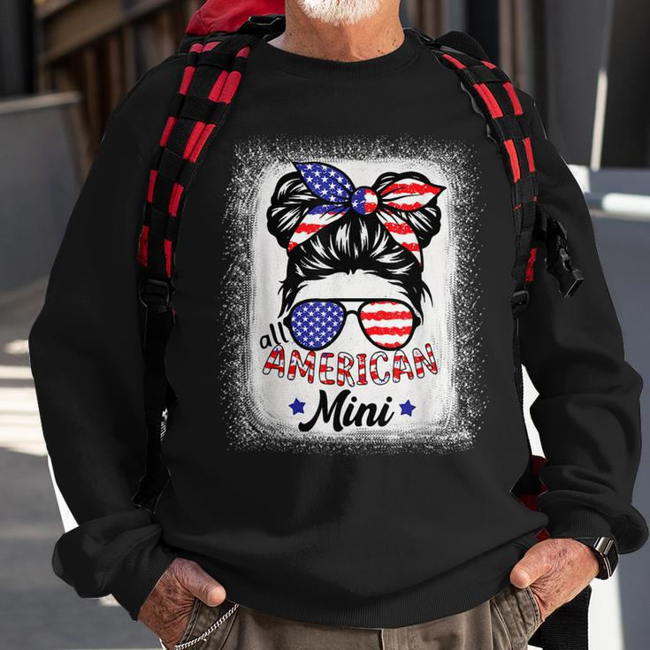 Funny All American Mini Patriotic July 4Th Daughter Sweatshirt Gifts for Old Men