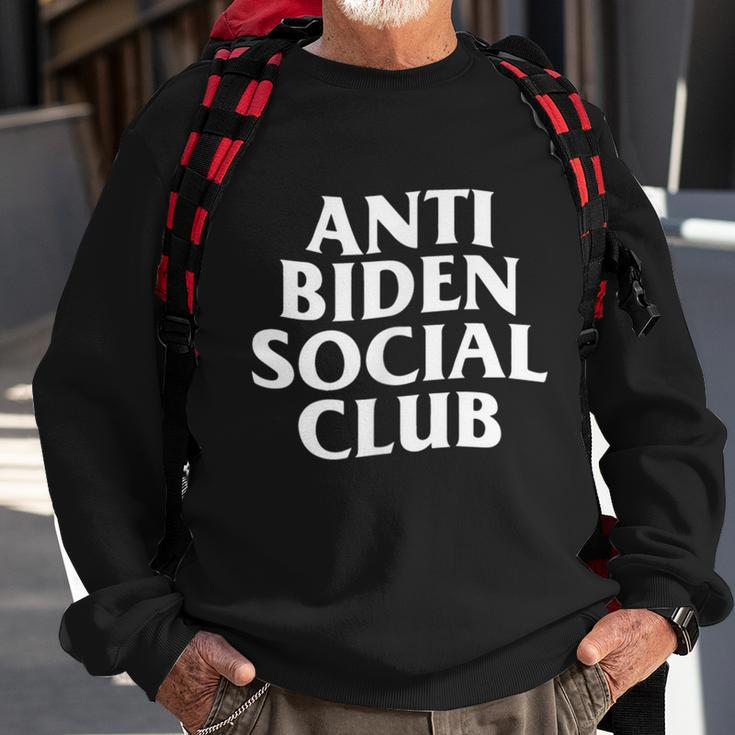 Funny Anti Biden Anti Biden Social Club Sweatshirt Gifts for Old Men