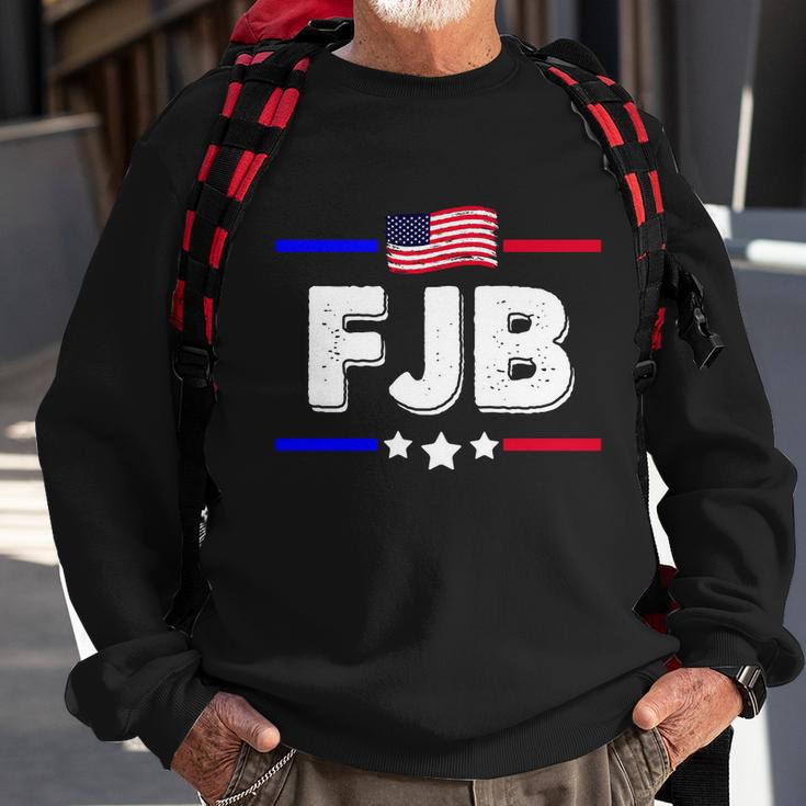 Funny Anti Biden Fjb Us Flag F Joe Biden Sweatshirt Gifts for Old Men