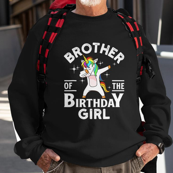 Funny Brother Of The Birthday Girl Unicorn Sweatshirt Gifts for Old Men