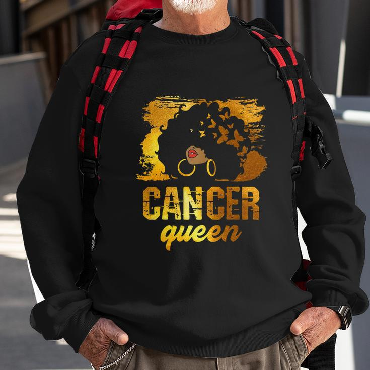 Funny Cancer Queen Afro Born In June 21 To July 22 Birthday Sweatshirt Gifts for Old Men