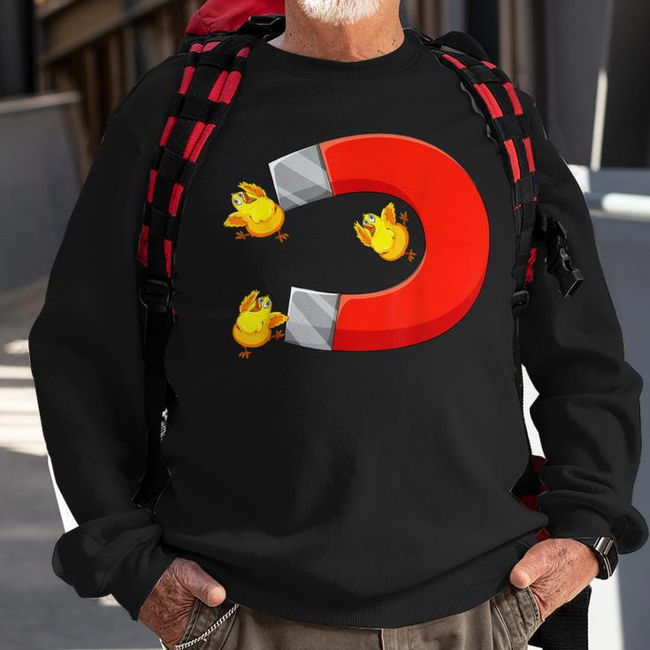 Funny Chicks Magnet Diy Halloween Office Party Costume Sweatshirt Gifts for Old Men
