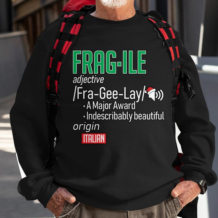 Funny Christmas Fragile Definition Tshirt Sweatshirt Gifts for Old Men