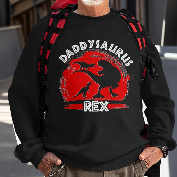 Funny Daddysaurus Rex Fathers Day Sweatshirt Gifts for Old Men