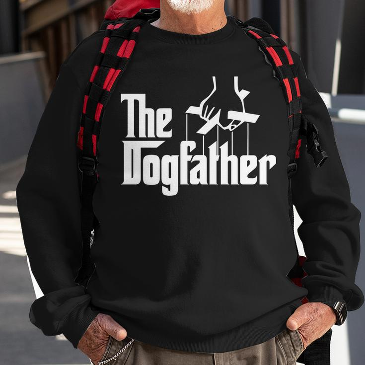 Funny Dog Father The Dogfather Sweatshirt Gifts for Old Men